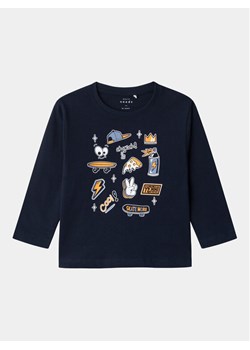 NAME IT Bluzka Vagno 13224977 Granatowy Regular Fit ze sklepu MODIVO w kategorii Kaftaniki i bluzki - zdjęcie 181048532