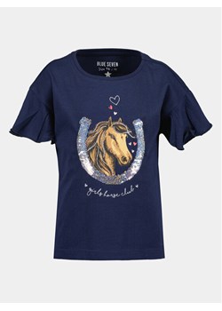 Blue Seven T-Shirt 702305 X Granatowy Regular Fit ze sklepu MODIVO w kategorii Bluzki dziewczęce - zdjęcie 181048850