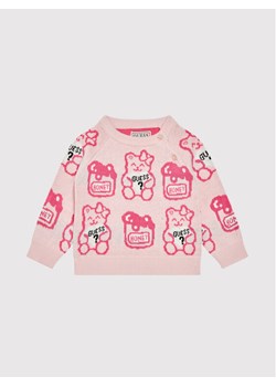 Guess Sweter H1YT01 Z2S40 Różowy Regular Fit ze sklepu MODIVO w kategorii Bluzy i swetry - zdjęcie 181049014