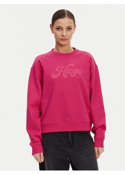 HUGO Bluza Deroxina 50541169 Różowy Relaxed Fit ze sklepu MODIVO w kategorii Bluzy damskie - zdjęcie 181049123