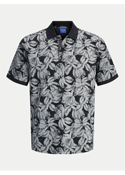 Jack&Jones Polo Split 12272985 Czarny Regular Fit ze sklepu MODIVO w kategorii T-shirty męskie - zdjęcie 181049342