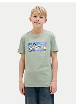 Jack&Jones Junior T-Shirt Colton 12269809 Zielony Regular Fit ze sklepu MODIVO w kategorii T-shirty chłopięce - zdjęcie 181049563
