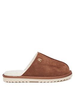 Tommy Hilfiger Kapcie FW0FW08396 Brązowy ze sklepu MODIVO w kategorii Kapcie damskie - zdjęcie 181049730