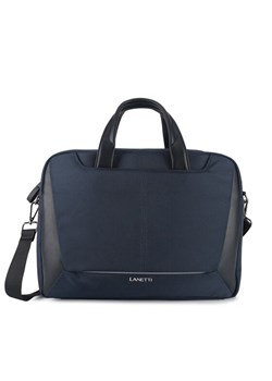 Lanetti Torba na laptopa LAN-N-012-05 Granatowy ze sklepu MODIVO w kategorii Torby na laptopa - zdjęcie 181049734