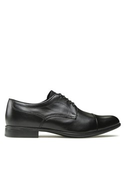 Geox Półbuty U Iacopo U169GA00043C9999 Czarny ze sklepu MODIVO w kategorii Buty eleganckie męskie - zdjęcie 181049753