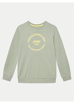 Jack&Jones Junior Bluza 12270178 Zielony Relaxed Fit ze sklepu MODIVO w kategorii Bluzy chłopięce - zdjęcie 181049800