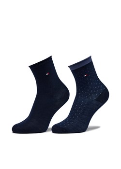 Tommy Hilfiger Zestaw 2 par wysokich skarpet dziecięcych 701224911 Granatowy ze sklepu MODIVO w kategorii Skarpetki dziecięce - zdjęcie 181049880