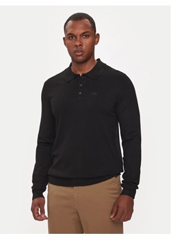 Lindbergh Polo 30-800144 Czarny Regular Fit ze sklepu MODIVO w kategorii T-shirty męskie - zdjęcie 181050021