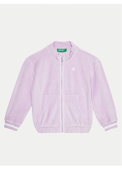 United Colors Of Benetton Bluza 3UK0G5036 Fioletowy Regular Fit ze sklepu MODIVO w kategorii Bluzy dziewczęce - zdjęcie 181050153