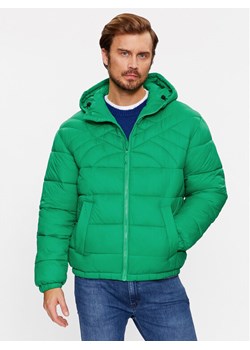 United Colors Of Benetton Kurtka zimowa 2NIWUN038 Zielony Regular Fit ze sklepu MODIVO w kategorii Kurtki męskie - zdjęcie 181050172