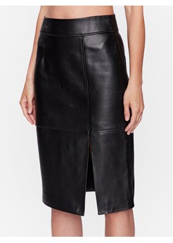Boss Spódnica z imitacji skóry 50489116 Czarny Slim Fit ze sklepu MODIVO w kategorii Spódnice - zdjęcie 181050211