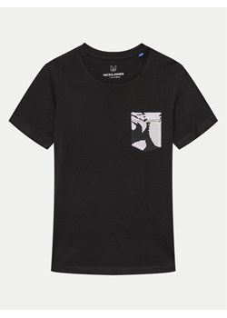 Jack&Jones Junior T-Shirt Joraruba 12257614 Czarny Standard Fit ze sklepu MODIVO w kategorii T-shirty chłopięce - zdjęcie 181050333