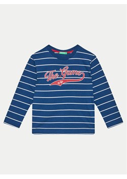 United Colors Of Benetton Bluzka 3KUYC10K8 Granatowy Regular Fit ze sklepu MODIVO w kategorii Bluzki dziewczęce - zdjęcie 181050374