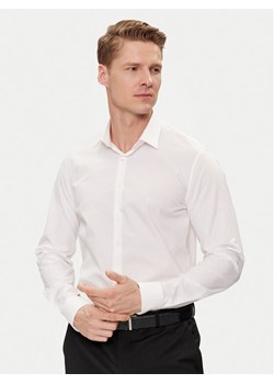 Calvin Klein Koszula K10K112587 Biały Slim Fit ze sklepu MODIVO w kategorii Koszule męskie - zdjęcie 181050402
