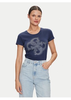 Guess T-Shirt W4YI37 J1314 Niebieski Regular Fit ze sklepu MODIVO w kategorii Bluzki damskie - zdjęcie 181050404