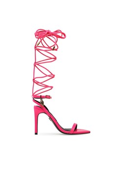 Kurt Geiger Sandały Shoreditch Sandal Tie 8961852109 Różowy ze sklepu MODIVO w kategorii Sandały damskie - zdjęcie 181050430