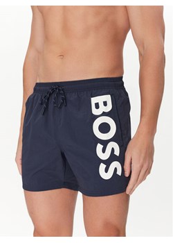 BOSS Szorty kąpielowe Octopus 50514502 Granatowy Regular Fit ze sklepu MODIVO w kategorii Kąpielówki - zdjęcie 181050444