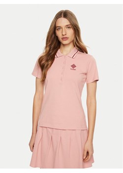 Guess Polo V5RP02 KCOK1 Różowy Regular Fit ze sklepu MODIVO w kategorii Bluzki damskie - zdjęcie 181050603