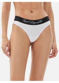 KARL LAGERFELD Stringi 240W2128 Biały ze sklepu MODIVO w kategorii Majtki damskie - zdjęcie 181050710