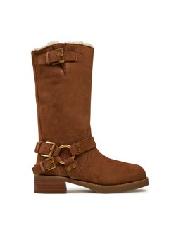 MICHAEL Michael Kors Oficerki Crosby 40F4CBFB6S Brązowy ze sklepu MODIVO w kategorii Kozaki damskie - zdjęcie 181050712