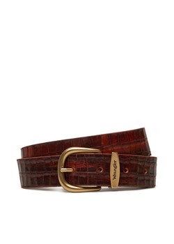 Wrangler Pasek Męski Alligator 112358333 Brązowy ze sklepu MODIVO w kategorii Paski męskie - zdjęcie 181050731