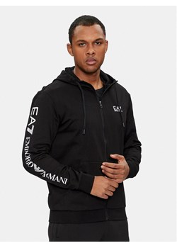 EA7 Emporio Armani Bluza 8NPM13 PJ05Z 1200 Czarny Regular Fit ze sklepu MODIVO w kategorii Bluzy męskie - zdjęcie 181050790
