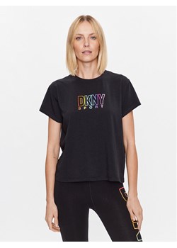 DKNY Sport T-Shirt DP3T8782 Czarny Classic Fit ze sklepu MODIVO w kategorii Bluzki damskie - zdjęcie 181050883