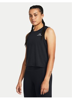 Under Armour Top Rush Energy Crop Tank 1383654-001 Czarny Loose Fit ze sklepu MODIVO w kategorii Bluzki damskie - zdjęcie 181050944