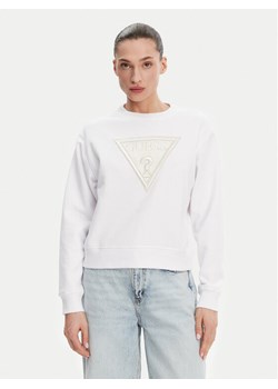 Guess Bluza W5GQ12KBKM0 Biały Regular Fit ze sklepu MODIVO w kategorii Bluzy damskie - zdjęcie 181050974