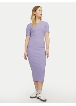 JJXX Sukienka dzianinowa Ellie 12254342 Fioletowy Slim Fit ze sklepu MODIVO w kategorii Sukienki - zdjęcie 181050994