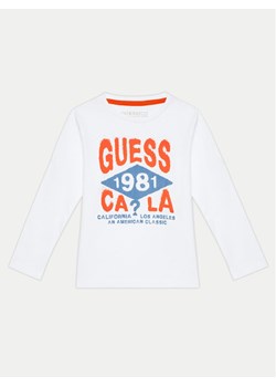 Guess Bluzka N4BI01 I3Z14 Biały Regular Fit ze sklepu MODIVO w kategorii Bluzki dziewczęce - zdjęcie 181051032