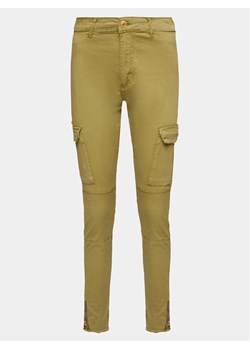 Alpha Industries Spodnie materiałowe Cargo 108022 Zielony Slim Fit ze sklepu MODIVO w kategorii Spodnie damskie - zdjęcie 181051643