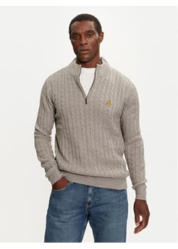Brave Soul Sweter MK-248PLATO Szary Regular Fit ze sklepu MODIVO w kategorii Swetry męskie - zdjęcie 181051652