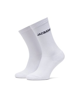 JACQUEMUS Skarpety wysokie damskie 21H213AC003-5000 Biały ze sklepu MODIVO w kategorii Skarpetki damskie - zdjęcie 181051754