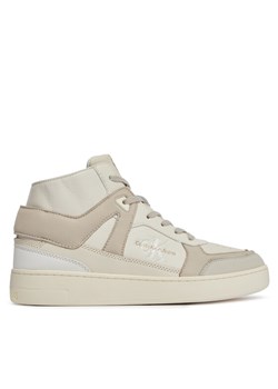 Calvin Klein Jeans Sneakersy Basket Cupsole Mid Lth Ml Fad YM0YM00883 Beżowy ze sklepu MODIVO w kategorii Buty sportowe męskie - zdjęcie 181051904