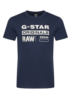 G-Star Raw T-Shirt Graphic D14143-336 6067 Granatowy Regular Fit ze sklepu MODIVO w kategorii T-shirty męskie - zdjęcie 181051920