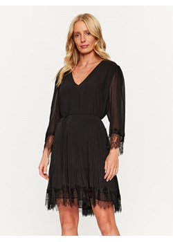 TWINSET Sukienka koktajlowa 232TP2161 Czarny Regular Fit ze sklepu MODIVO w kategorii Sukienki - zdjęcie 181051973