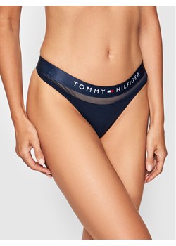 Tommy Hilfiger Stringi Thong UW0UW00064 Granatowy ze sklepu MODIVO w kategorii Majtki damskie - zdjęcie 181052083