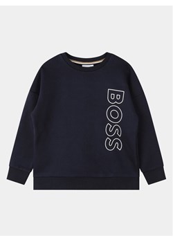 Boss Bluza J25Q13 S Granatowy Regular Fit ze sklepu MODIVO w kategorii Bluzy chłopięce - zdjęcie 181052133