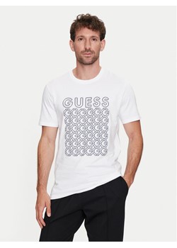 Guess T-Shirt M4YI29 J1314 Biały Slim Fit ze sklepu MODIVO w kategorii T-shirty męskie - zdjęcie 181052234