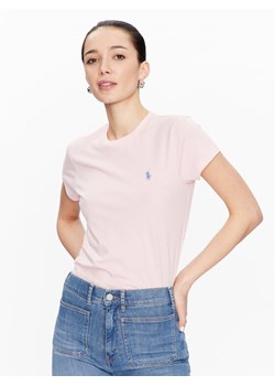 Polo Ralph Lauren T-Shirt 211898698004 Różowy Regular Fit ze sklepu MODIVO w kategorii Bluzki damskie - zdjęcie 181052302