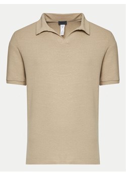 Hanro Polo Loungy Summer 75918 Beżowy Slim Fit ze sklepu MODIVO w kategorii T-shirty męskie - zdjęcie 181052391