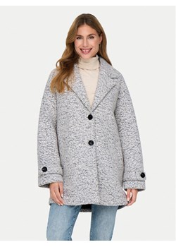 ONLY Płaszcz wełniany Sophia 15321880 Szary Relaxed Fit ze sklepu MODIVO w kategorii Płaszcze damskie - zdjęcie 181052481