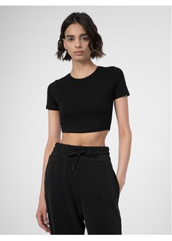 4F T-Shirt 4FSS23TTSHF345 Czarny Slim Fit ze sklepu MODIVO w kategorii Bluzki damskie - zdjęcie 181052570