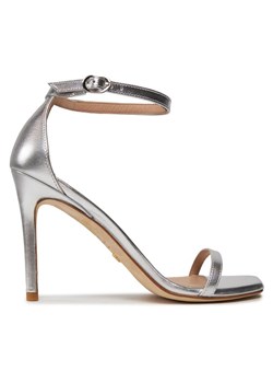 Stuart Weitzman Sandały Nudistcurve 100 Sanda SA178 Srebrny - id: 0000303579982 - marki Stuart Weitzman - 181052590 Stuart Weitzman Sandały Nudistcurve 100 Sanda SA178 Srebrny ze sklepu MODIVO w kategorii Sandały damskie - zdjęcie 181052590