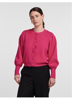 YAS Kardigan 26030699 Różowy Regular Fit ze sklepu MODIVO w kategorii Swetry damskie - zdjęcie 181052770