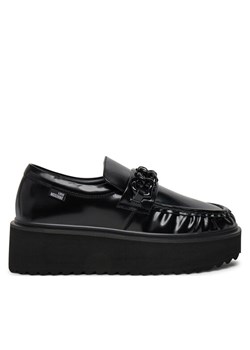 LOVE MOSCHINO Loafersy JA10446I0LJD0000 Czarny ze sklepu MODIVO w kategorii Lordsy damskie - zdjęcie 181052824
