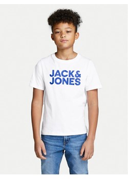 Jack&Jones Junior T-Shirt 12152730 Biały Regular Fit ze sklepu MODIVO w kategorii T-shirty chłopięce - zdjęcie 181053172