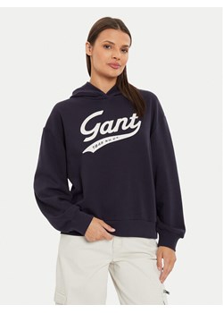 Gant Bluza 4200489 Granatowy Loose Fit ze sklepu MODIVO w kategorii Bluzy damskie - zdjęcie 181053204