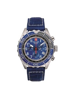Swiss Alpine Military Zegarek 7076.9535 Niebieski ze sklepu MODIVO w kategorii Zegarki - zdjęcie 181053214
